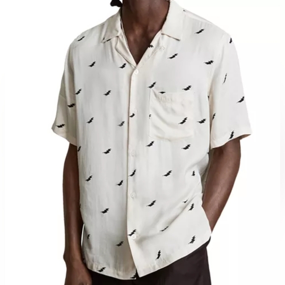 AllSaints Other - AllSaints Men’s illume Relaxed Fit Short Sleeve Button-Down Camp Shirt M